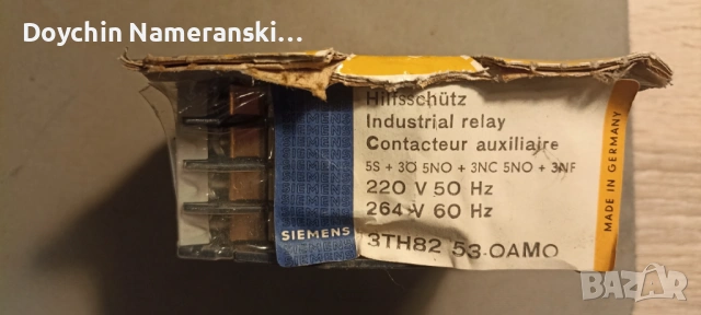 Контактор Siemens 53E 3TH82 53-0A, снимка 3 - Резервни части за машини - 53141882