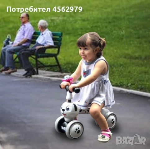 Балансиращо колело, мини колело за яздене на куче, 4 колела, снимка 4 - Детски велосипеди, триколки и коли - 51348670