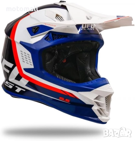 НОВО! UFO мотокрос каска сертификат 22.06 Intrepid 2026г. Супер цена, снимка 3 - Аксесоари и консумативи - 52257268