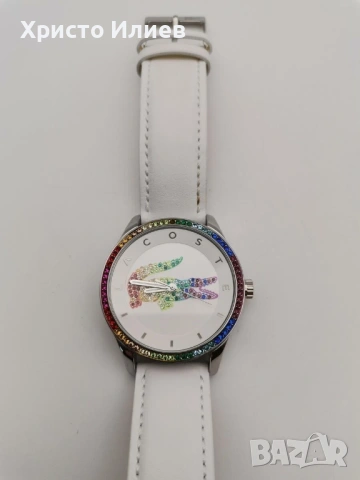 Дамски Часовник LACOSTE Victoria с бяла каишка НОВ, снимка 8 - Дамски - 53559474