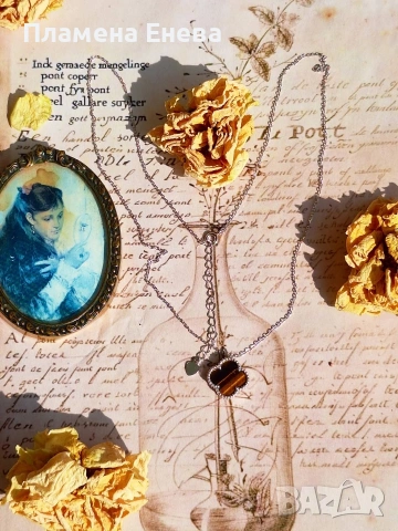 Колиета по модел на Van Cleef – сребърни бижута, снимка 9 - Колиета, медальони, синджири - 53744835