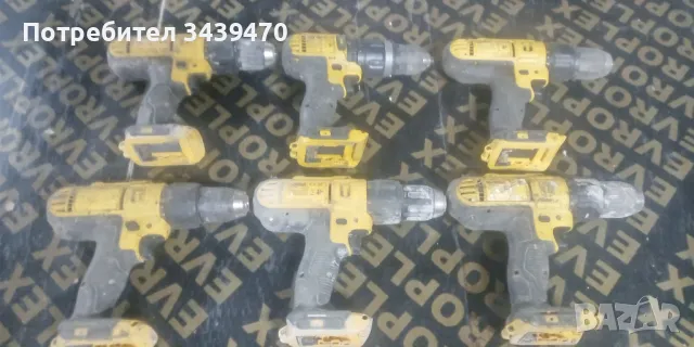 6 броя винтоверти Девалт DeWalt, снимка 2 - Винтоверти - 47885381