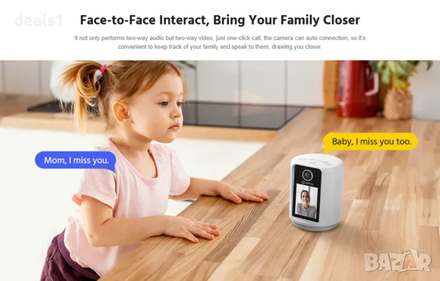 ANNKE 3MP WiFi IP Смарт Безжична Камера Двупосочно Аудио Видео Обаждане Нощна Лампа O-Kam Pro APP, снимка 6 - IP камери - 48889849