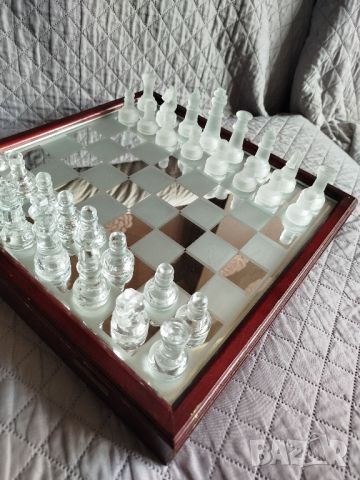 Стъклен шах , снимка 5 - Шах и табла - 45510238