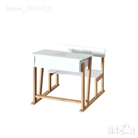 Детска пейка с чин и ракла за принадлежности, снимка 6 - Мебели за детската стая - 53925316