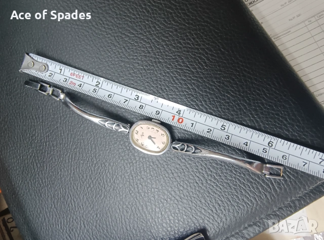 Винтидж Дамска Гривна Часовник  ЛУЧ  Механичен, снимка 6 - Дамски - 53557640