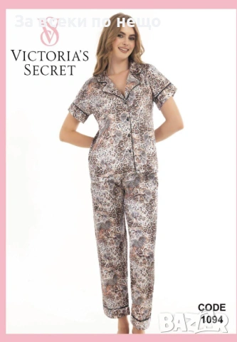 Victoria's Secret Дамски Сатенени Пижами Виктория Сикрет - Налични Различни Цветове Код SK710, снимка 4 - Пижами - 53146380