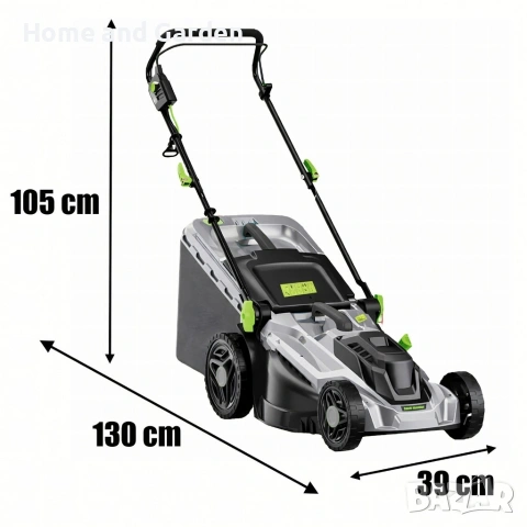 Електрическа косачка за трева 2400W – 50L кош, 5 степени на косене, снимка 6 - Градинска техника - 53947066