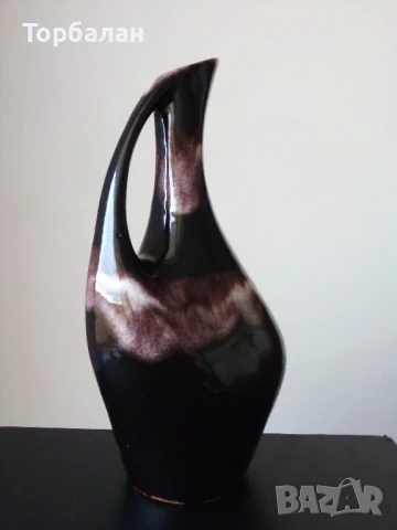 Керамична ваза от соц-а , снимка 5 - Вази - 50841674