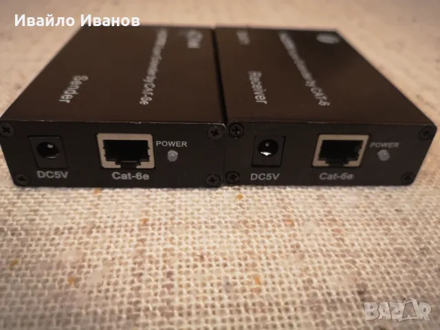 HDMI extender през UTP (LAN), снимка 2 - Стойки, 3D очила, аксесоари - 48385318