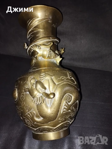 много стара азиатска ваза, снимка 2 - Антикварни и старинни предмети - 50729752