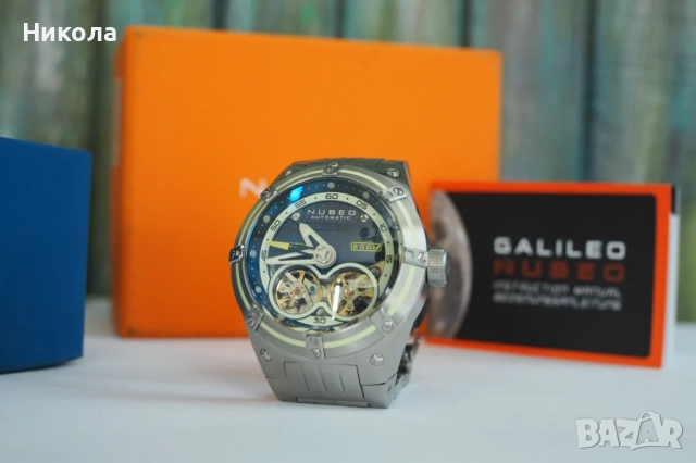 Nubeo Galileo Automatic , нов, пълен комплект  Blue Limited Edition