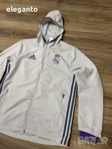 Спортно горнище ADIDAS  Real Madrid, Бял Blokecore  , S размер, снимка 4 - Спортни дрехи, екипи - 52827546