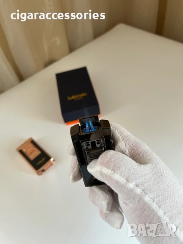 Запалка Lubinski с двоен джет пламък и вграден пънч за пури, снимка 2 - Запалки - 52812874