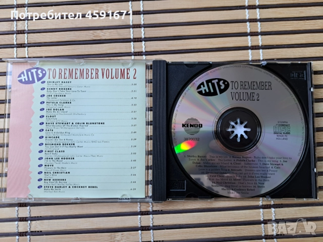Hits To Remember Volume 2, снимка 2 - CD дискове - 51838561