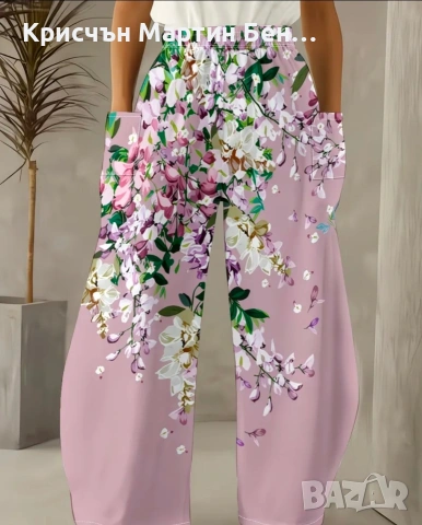 Панталон с широк крачол , снимка 8 - Панталони - 53961759