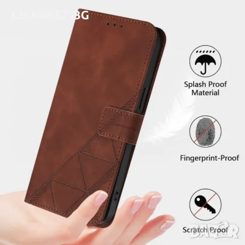 Doogee N55 Plus Crossbody 3D Embossed Wallet Кожен Калъф и Протектор, снимка 6 - Калъфи, кейсове - 48176165