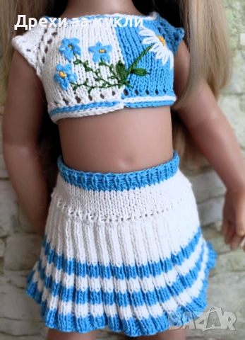 Летен комплект за кукла Гьоц, снимка 3 - Кукли - 51028855