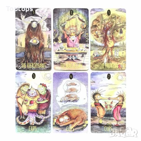 Таро: Boo Tarot & The Nightmare Before Christmas & Shadowland Tarot, снимка 3 - Карти за игра - 45388993