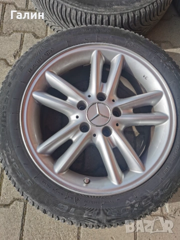 Mercedes джанти с зимни гуми Bf Goodrich 205/55/16, снимка 10 - Гуми и джанти - 53623670