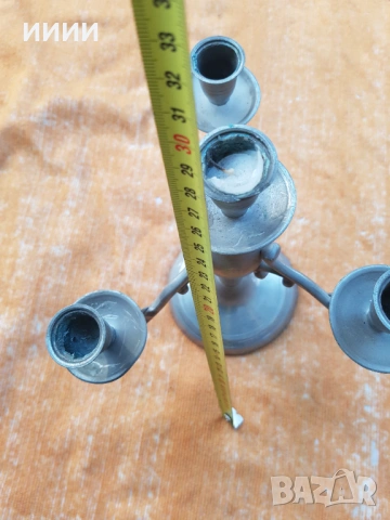 Свещник 4, снимка 3 - Антикварни и старинни предмети - 53725356