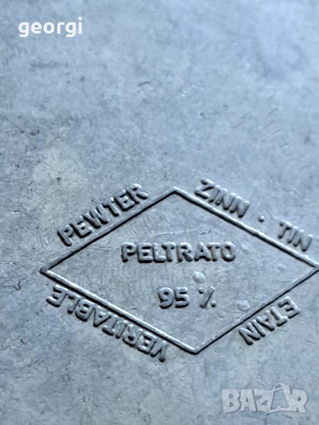 порцеланови чинийки с цветя и калаен обков 30/6, снимка 7 - Декорация за дома - 52797778