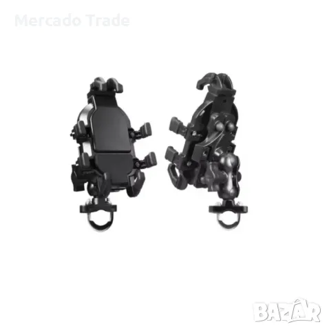 Поставка за телефон, Мото и вело, От 4.7 до 7.1 inch, Черен