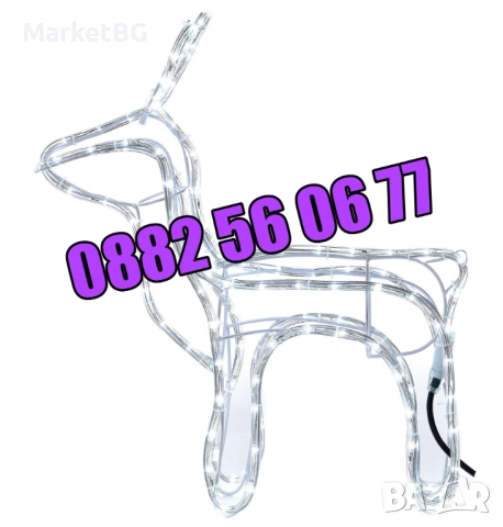 3 модела Коледен светещ елен, коледна украса, коледен елен, снимка 5 - Декорация за дома - 52428621