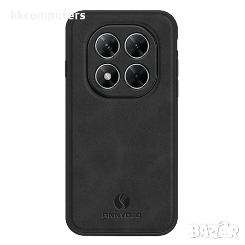 Кожен Калъф ANNYOJO за Xiaomi Poco X7 5G - PU кожа + PC + TPU, Анти-drop, Магнитен, 0.3mm Повдигнати