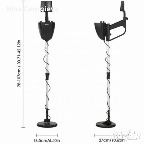 Водоустойчив металотърсач за злато, сребро, монети и съкровища K-1374, снимка 6 - Друга електроника - 53537549