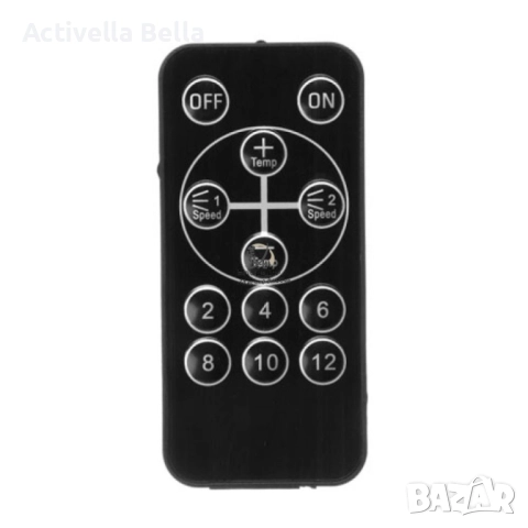 TV249 Мини печка с камина ефект / Материал: ABS; Цвят: черен; Напрежение: 220 V; Мощност: 500 W; Раз, снимка 10 - Отоплителни печки - 52557896