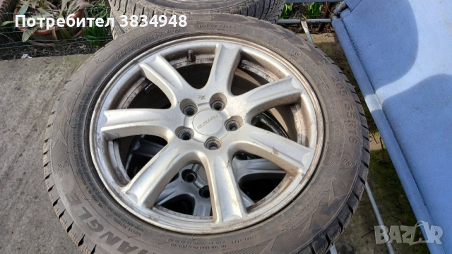 Зимни гуми - 205/55/16 + джанти, снимка 2 - Гуми и джанти - 53834011