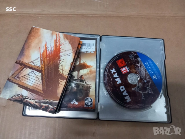 PS4 mad max метална кутия+карта, снимка 2 - Игри за PlayStation - 54135011