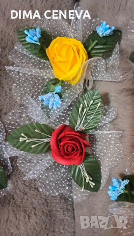 Сапунени рози с декорации,  за бюджетни фирмени подаръчета., снимка 3 - Подаръци за жени - 44016029