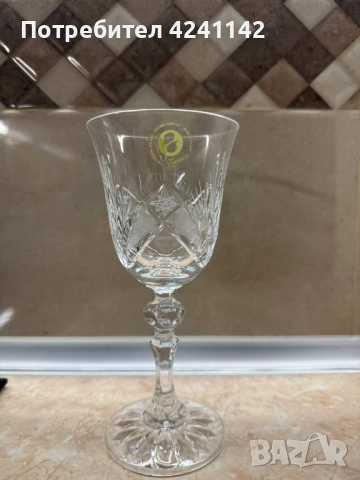 4бр. кристални чаши Zawiercie / Полша, снимка 5 - Сервизи - 52585985