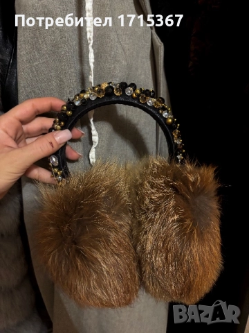 Ушанки от естествен косъм лисица , снимка 3 - Шапки - 52813120