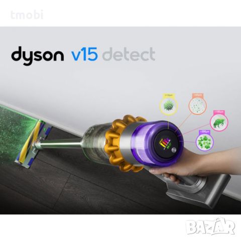 Dyson V15 Absolute 2023 + 24 месеца гаранция, снимка 5 - Прахосмукачки - 46110585