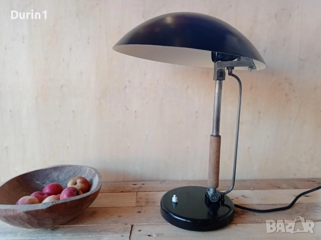 Немска Баухаус лампа на Карл Траберт, снимка 2 - Настолни лампи - 51959585
