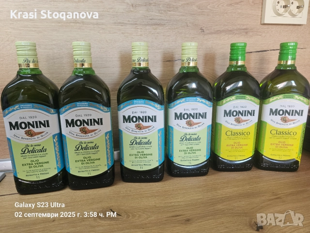 Зехтин MONINI Delicato 1L / MONINI Classico 1L - Made in Italy , снимка 5 - Други стоки за дома - 51581733