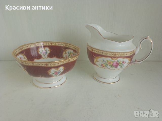 Royal Albert Lady Hamilton, колекционерски сет захарница и латиера, снимка 1 - Колекции - 46683787