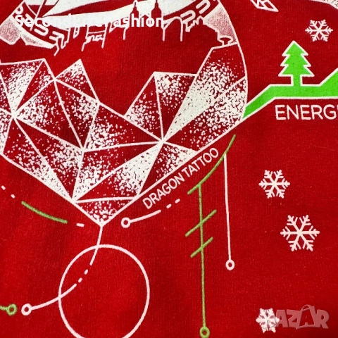 Винтидж суитшърт PSV Eindhoven с коледна тематика размер S, снимка 3 - Суичъри - 52459734