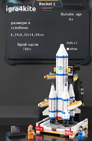 Два модела мини космически конструктори SPACE - СОВАЛКА И САТЕЛИТ с над 745ч., снимка 6 - Конструктори - 46070206