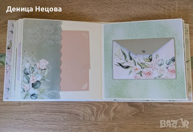 Ръчно изработен семеен албум за снимки Флорален, снимка 5 - Подаръци за жени - 49736267