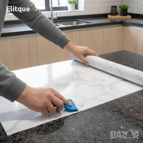Мраморно самозалепващо фолио за обновяване на дома – водоустойчиво, здраво, практично, снимка 9 - Други - 52739684