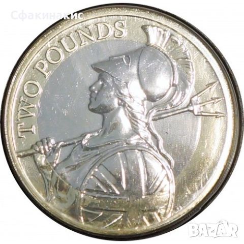 Английска монета от 2 паунда, снимка 1 - Нумизматика и бонистика - 46183794