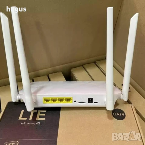 4G безжичен рутер, 300 Mbps, с 4 големи антени, преносим