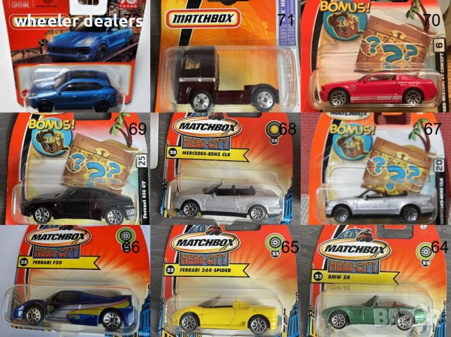 Метални колички Мачбокс Matchbox от различни години в мащаб 1:64 Част1, снимка 5 - Колекции - 22020827