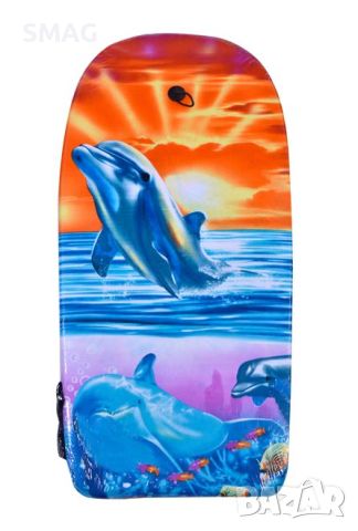 Детска Сърф дъска за плуване сини делфини 94х45см, снимка 1 - Водни спортове - 46254487
