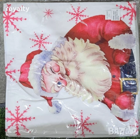 Коледни декоративни калъфки за възглавници – 7 уникални празнични дизайна, 45×45 см - 6бр в комплект, снимка 10 - Други стоки за дома - 52121831