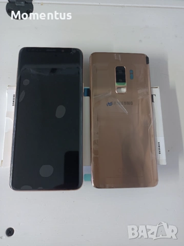 Дисплей + Капак батерия за Samsung Galaxy S9 Plus SM-G965F / оригинал с рамка SERVICE PACK Gold
